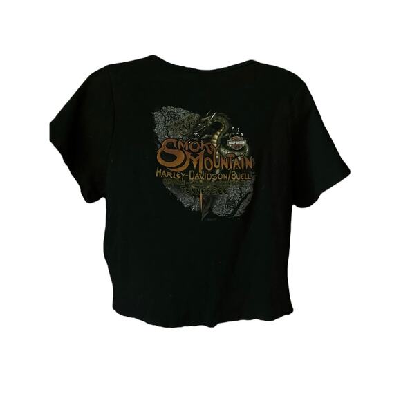 VTG HARLEY DAVISON CROP TOP - Picture 2 of 4